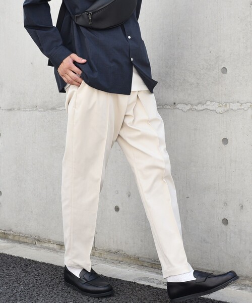 【セール】SHIPS any: 〈洗濯機可能〉センタークリース ステッチ テーパード イージー チノパンツ◇（チノパンツ）｜SHIPS any（シップス エニィ）
