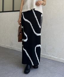 Thevon | ラインジャガードニットナロースカート(スカート)