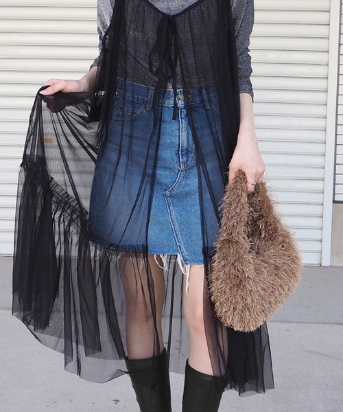 minia（ミニア）の「フェザーバッグ（ハンドバッグ・レディース・ブラック/ブラウン/イエロー・FREE）」の10枚目の写真