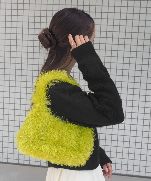 minia（ミニア）の「フェザーバッグ（ハンドバッグ・レディース・ブラック/ブラウン/イエロー・FREE）」の18枚目の写真