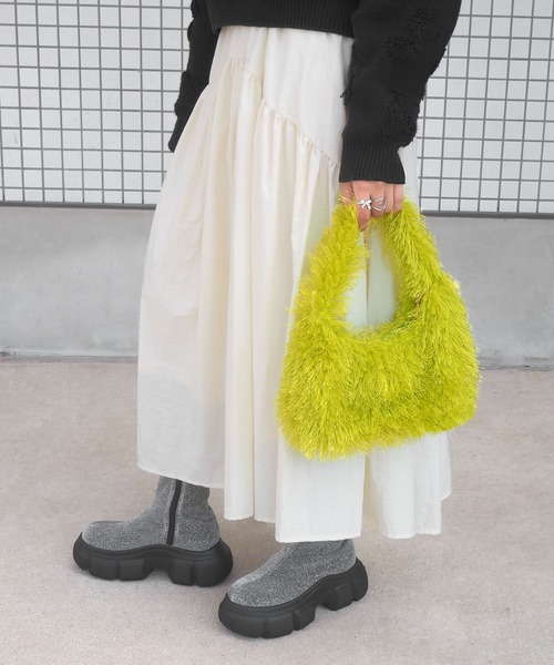 minia（ミニア）の「フェザーバッグ（ハンドバッグ・レディース・ブラック/ブラウン/イエロー・FREE）」の19枚目の写真