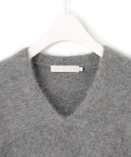 フォックスアルパカ Vネックプルオーバーニット フォックスアルパカ Vネックプルオーバーニット / ICB | ファッション