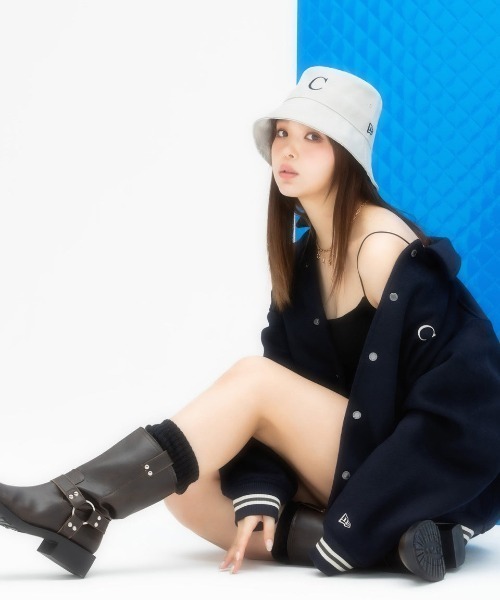 CALNAMUR（カルナムール）の「NEW ERA/ニューエラ キャップ バケット01 セーラーブリム "CALNAMUR カルナムール コラボコレクション" 14349011/14349012（ハット・レディース・ストーン/ブラック・L/XL/M/L）」の4枚目の写真