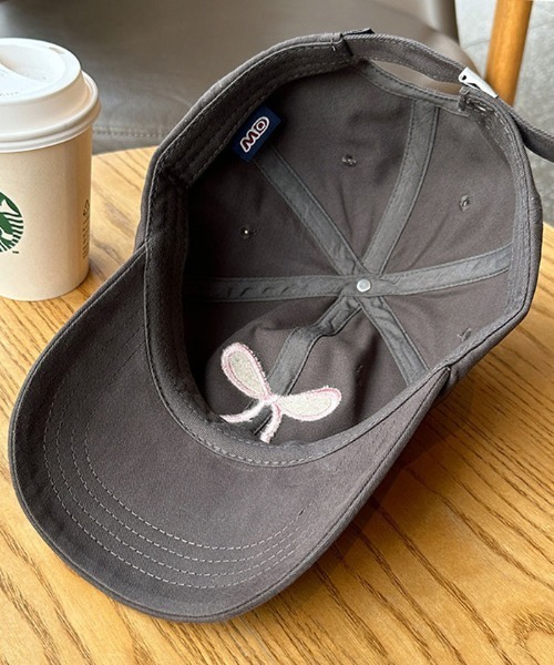 Futier land（フューティアランド）の「リボン刺繍キャップ/帽子（キャップ・レディース・グレー/ピンク/アイボリー/ブラック・FREE）」の19枚目の写真