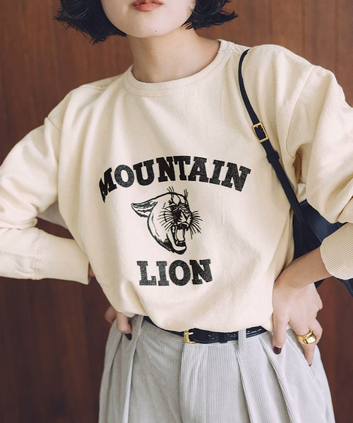 MIXTA/ミクスタ】MOUNTAIN LIONCREW SWEAT SHIRTS：スウェット