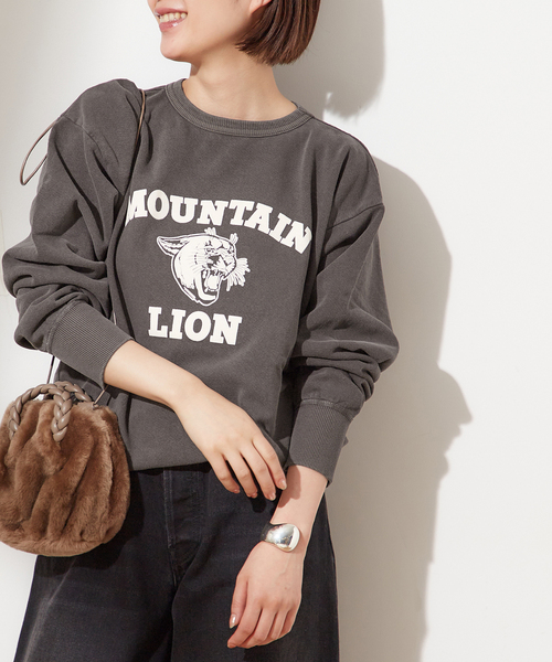 MIXTAミクスタ　MOUNTAIN LIONCREW SWEAT SHIRTS MIXTA/ミクスタ】MOUNTAIN LIONCREW SWEAT SHIRTS：スウェット