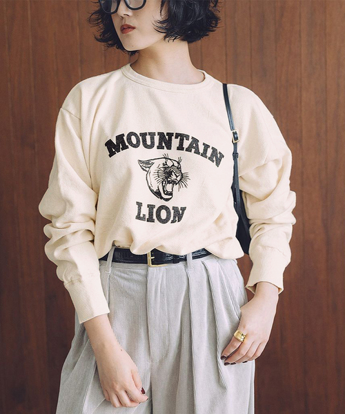 MIXTA/ミクスタ】MOUNTAIN LIONCREW SWEAT SHIRTS：スウェット