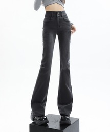 aimoha | 【Aimoha】スリムフィットマイクロフレアジーンズ(デニムパンツ)