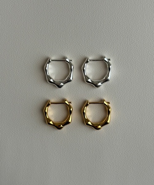 whoseA(フーシー)の「【Silver925】Bumpy pierce/ バンピー フープピアス(ピアス(両耳用)・メンズ・シルバー・FREE)」の6枚目の写真