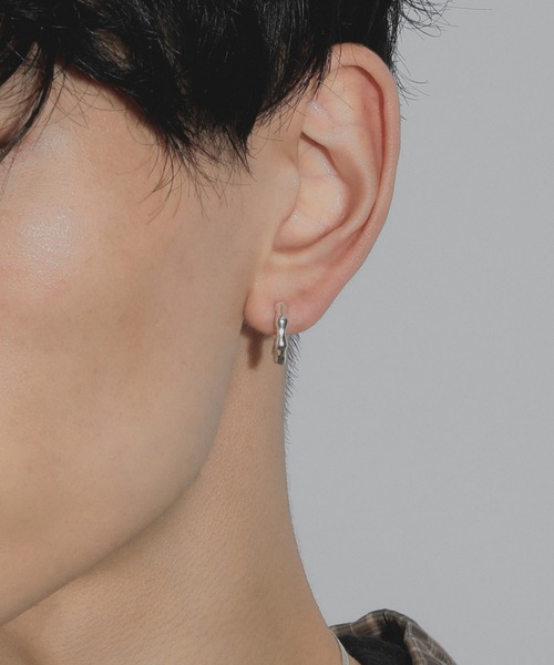 whoseA(フーシー)の「【Silver925】Bumpy pierce/ バンピー フープピアス(ピアス(両耳用)・メンズ・シルバー・FREE)」の8枚目の写真
