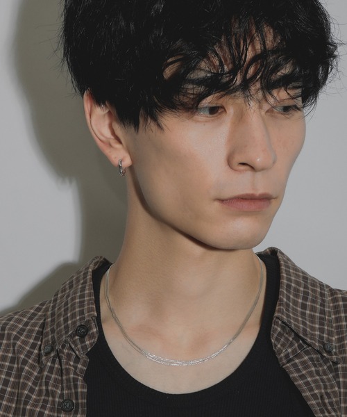 whoseA(フーシー)の「【Silver925】Bumpy pierce/ バンピー フープピアス(ピアス(両耳用)・メンズ・シルバー・FREE)」の9枚目の写真