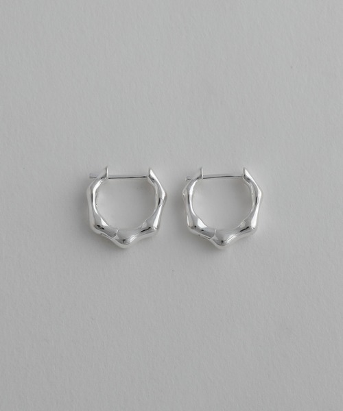 whoseA(フーシー)の「【Silver925】Bumpy pierce/ バンピー フープピアス(ピアス(両耳用)・メンズ・シルバー・FREE)」の7枚目の写真