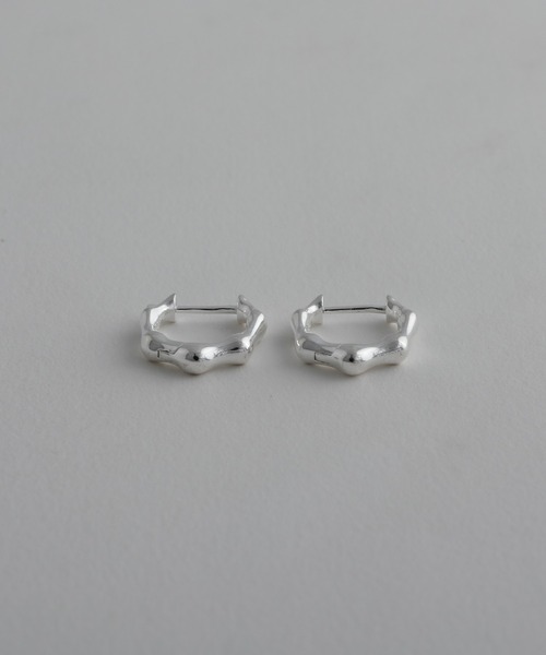 whoseA(フーシー)の「【Silver925】Bumpy pierce/ バンピー フープピアス(ピアス(両耳用)・メンズ・シルバー・FREE)」の12枚目の写真