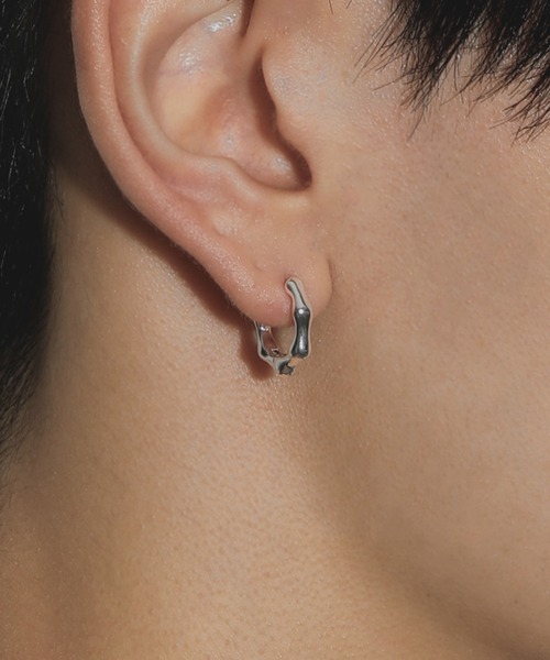 whoseA(フーシー)の「【Silver925】Bumpy pierce/ バンピー フープピアス(ピアス(両耳用)・メンズ・シルバー・FREE)」の15枚目の写真