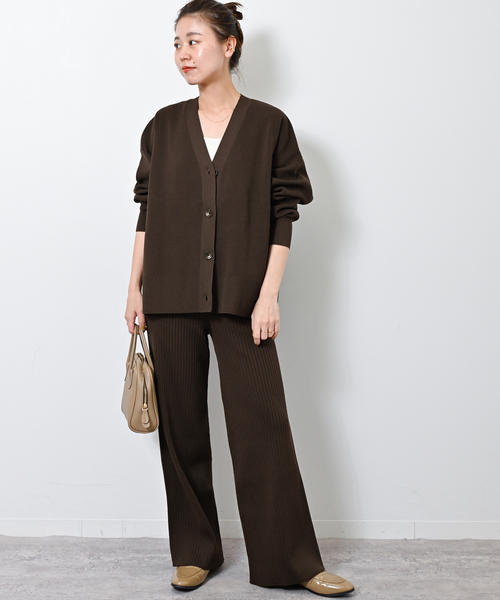 JOURNAL STANDARD relume（ジャーナルスタンダード　レリューム）の「《追加》ウォッシャブルストレッチニットリブパンツ（その他パンツ・レディース・ライトグレー/ブラウン・FREE）」の20枚目の写真