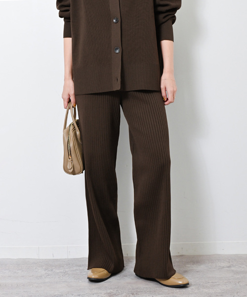 JOURNAL STANDARD relume（ジャーナルスタンダード　レリューム）の「《追加》ウォッシャブルストレッチニットリブパンツ（その他パンツ・レディース・ライトグレー/ブラウン・FREE）」の22枚目の写真
