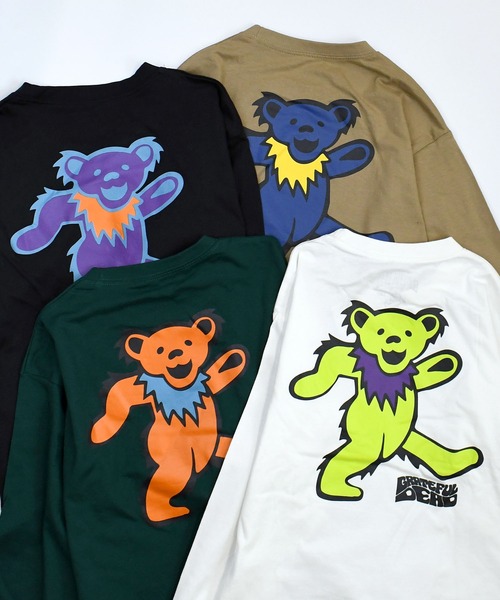 グレートフルデッド、TIEDYEロングスリーブプリントTシャツ Grateful