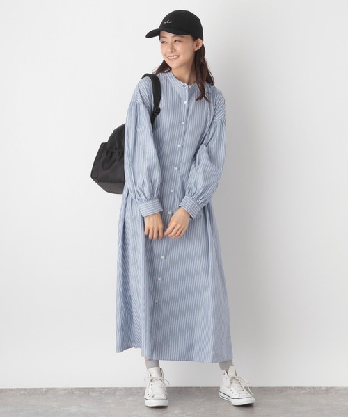 25ss 新品 コットンハイパワーブロードシャツワンピース レキット セール】コットンギャザードレス（ワンピース）｜FRAMeWORK（フレーム
