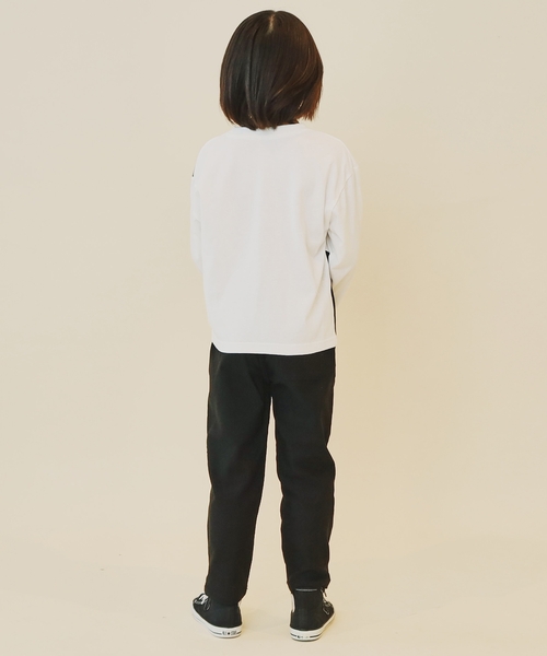 THE SHOP TK （ザ ショップ ティーケー ）の「【100－160】ブロッキング長袖カットソー/洗濯機OK（Tシャツ/カットソー・キッズ・ホワイト系7/ネイビー系4・10/11/12/13/14/15 /16）」の5枚目の写真