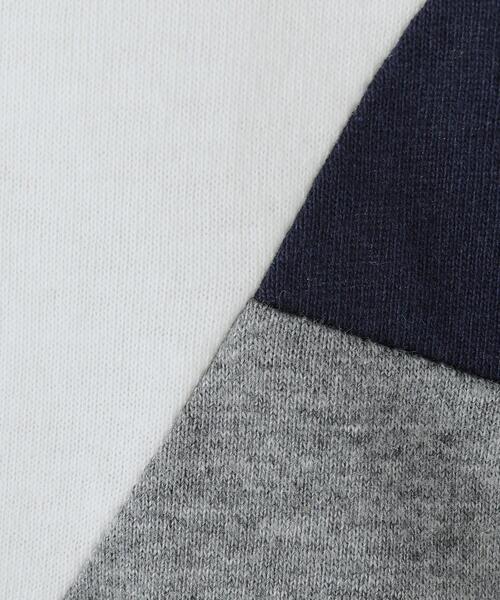 THE SHOP TK （ザ ショップ ティーケー ）の「【100－160】ブロッキング長袖カットソー/洗濯機OK（Tシャツ/カットソー・キッズ・ホワイト系7/ネイビー系4・10/11/12/13/14/15 /16）」の15枚目の写真