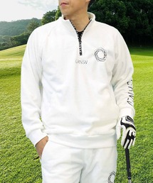 ゴルフウェア」に該当するホワイト/白色系のメンズファッション