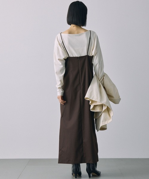 BABYLONE(バビロン)の「ボートネックニュアンスプルオーバー(Tシャツ/カットソー・レディース・オフホワイト/サーモンピンク/その他/ブラック・フリー)」の10枚目の写真