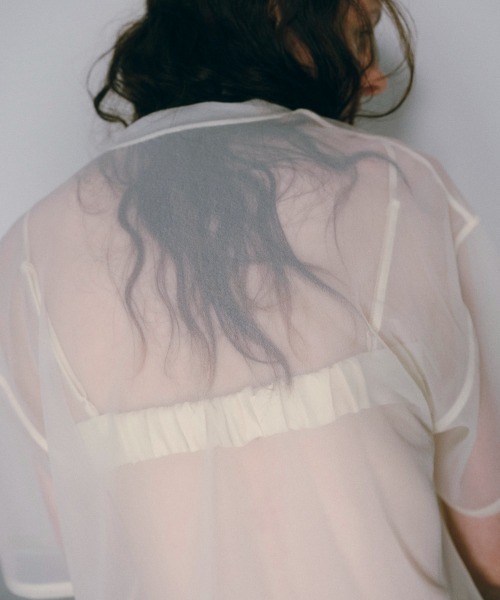 TODAYFUL（トゥデイフル）の「Halfsleeve Sheer T-shirts（Tシャツ/カットソー・レディース・オフホワイト/ブラック/イエロー系その他・FREE）」の11枚目の写真