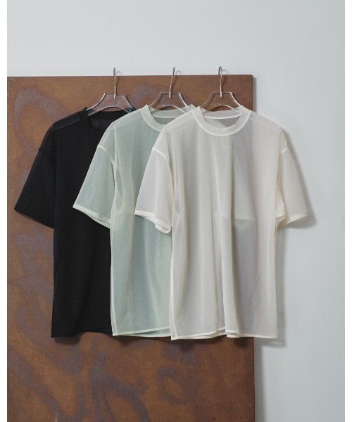 セール】Halfsleeve Sheer T-shirts（Tシャツ/カットソー