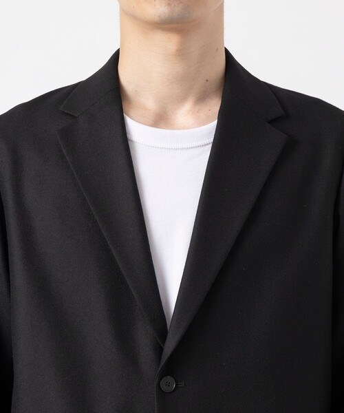 ATON テーラードジャケット L 黒 美品 ATON＞TAILORED JACKET/テーラードジャケット