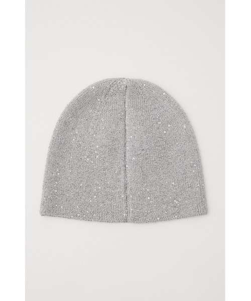 LAGUA GEM(ラグアジェム)の「SPANGLE ニットキャップ(ニットキャップ/ビーニー・レディース・ブラック/シルバー・FREE)」の7枚目の写真