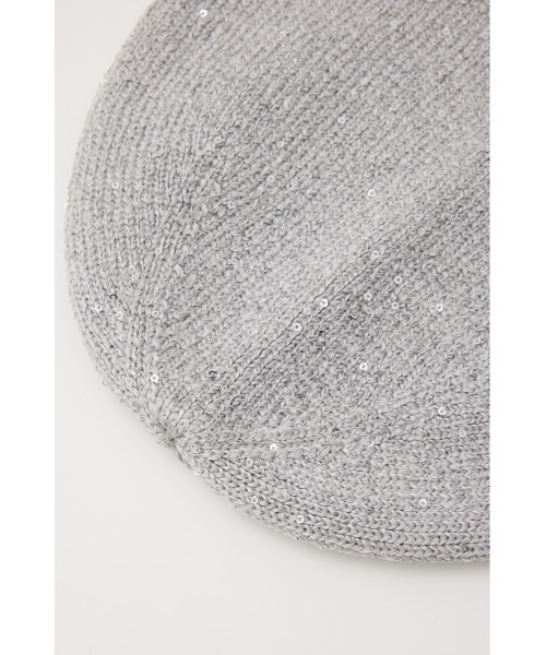 LAGUA GEM(ラグアジェム)の「SPANGLE ニットキャップ(ニットキャップ/ビーニー・レディース・ブラック/シルバー・FREE)」の8枚目の写真