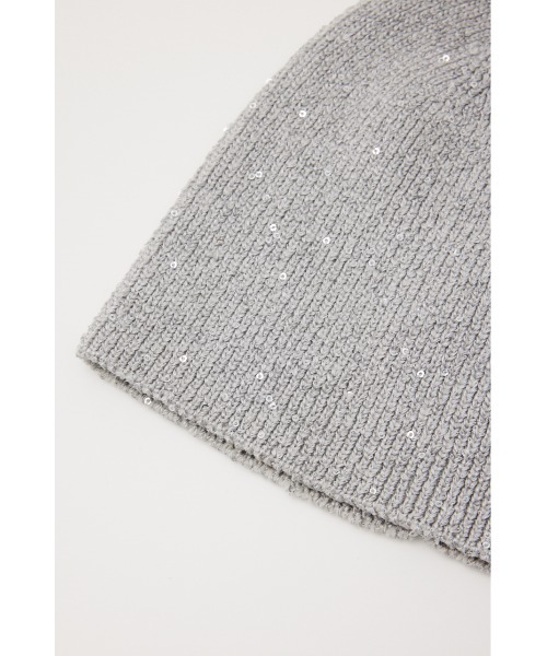 LAGUA GEM(ラグアジェム)の「SPANGLE ニットキャップ(ニットキャップ/ビーニー・レディース・ブラック/シルバー・FREE)」の9枚目の写真