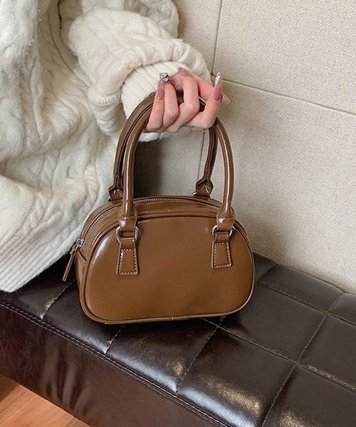 HALEY PESCA（ヘーリーペスカ）の「HALEY PESCA/2Way コンパクト　ミニボストンバッグ（ボストンバッグ・レディース・ブラウン/レッド/ブラック・FREE）」の3枚目の写真