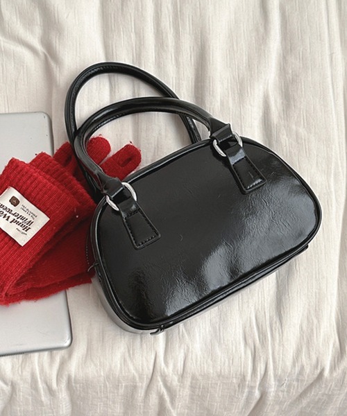 HALEY PESCA（ヘーリーペスカ）の「HALEY PESCA/2Way コンパクト　ミニボストンバッグ（ボストンバッグ・レディース・ブラウン/レッド/ブラック・FREE）」の2枚目の写真