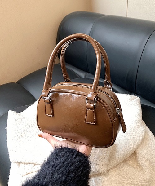 HALEY PESCA（ヘーリーペスカ）の「HALEY PESCA/2Way コンパクト　ミニボストンバッグ（ボストンバッグ・レディース・ブラウン/レッド/ブラック・FREE）」の7枚目の写真