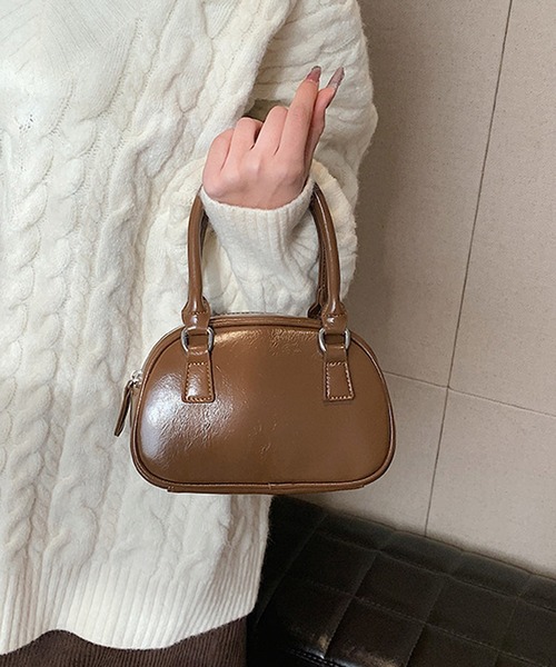 HALEY PESCA（ヘーリーペスカ）の「HALEY PESCA/2Way コンパクト　ミニボストンバッグ（ボストンバッグ・レディース・ブラウン/レッド/ブラック・FREE）」の8枚目の写真