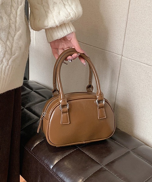 HALEY PESCA（ヘーリーペスカ）の「HALEY PESCA/2Way コンパクト　ミニボストンバッグ（ボストンバッグ・レディース・ブラウン/レッド/ブラック・FREE）」の9枚目の写真