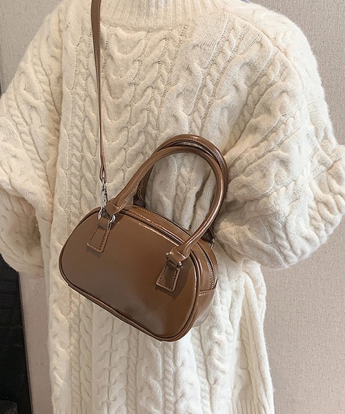 HALEY PESCA（ヘーリーペスカ）の「HALEY PESCA/2Way コンパクト　ミニボストンバッグ（ボストンバッグ・レディース・ブラウン/レッド/ブラック・FREE）」の10枚目の写真