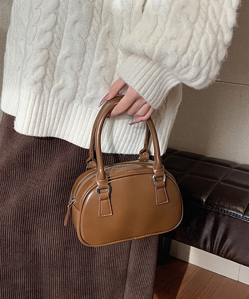 HALEY PESCA（ヘーリーペスカ）の「HALEY PESCA/2Way コンパクト　ミニボストンバッグ（ボストンバッグ・レディース・ブラウン/レッド/ブラック・FREE）」の11枚目の写真