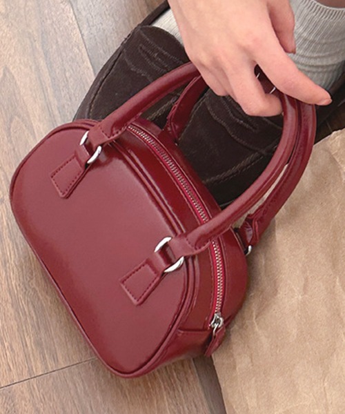 HALEY PESCA（ヘーリーペスカ）の「HALEY PESCA/2Way コンパクト　ミニボストンバッグ（ボストンバッグ・レディース・ブラウン/レッド/ブラック・FREE）」の13枚目の写真