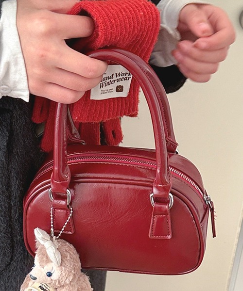 HALEY PESCA（ヘーリーペスカ）の「HALEY PESCA/2Way コンパクト　ミニボストンバッグ（ボストンバッグ・レディース・ブラウン/レッド/ブラック・FREE）」の16枚目の写真