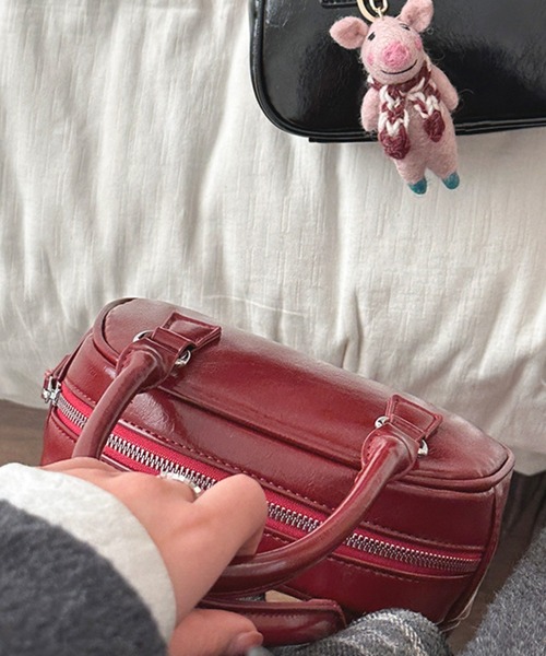 HALEY PESCA（ヘーリーペスカ）の「HALEY PESCA/2Way コンパクト　ミニボストンバッグ（ボストンバッグ・レディース・ブラウン/レッド/ブラック・FREE）」の19枚目の写真