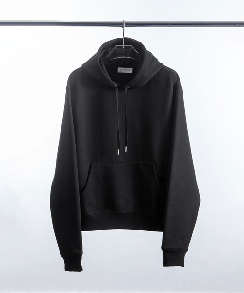 ZIP FIVE -White Line-(ジップファイブホワイトライン)の「【White Line】 裏毛 コンパクト プルパーカー / 短丈 パーカー(パーカー・メンズ・ブラック/チョコ/杢グレー/ブルー/レッド・MEDIUM/LARGE/X-LARGE)」の13枚目の写真