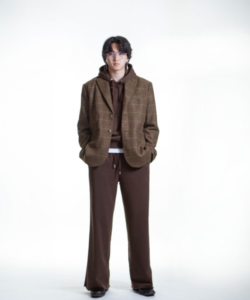 ZIP FIVE -White Line-(ジップファイブホワイトライン)の「【White Line】 裏毛 コンパクト プルパーカー / 短丈 パーカー(パーカー・メンズ・ブラック/チョコ/杢グレー/ブルー/レッド・MEDIUM/LARGE/X-LARGE)」の16枚目の写真
