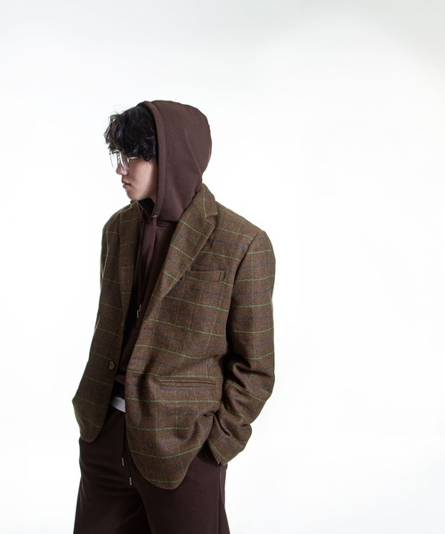ZIP FIVE -White Line-(ジップファイブホワイトライン)の「【White Line】 裏毛 コンパクト プルパーカー / 短丈 パーカー(パーカー・メンズ・ブラック/チョコ/杢グレー/ブルー/レッド・MEDIUM/LARGE/X-LARGE)」の21枚目の写真