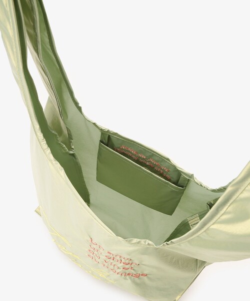 Afternoon Tea（アフタヌーンティー）の「ポケッタブルロングハンドルショッピングバッグ（エコバッグ/サブバッグ・レディース・グリーン・ONE SIZE）」の3枚目の写真