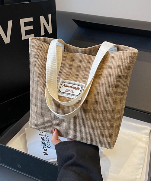 セール】Mignonjour/チェック柄ミニトートバッグ M2577（トートバッグ