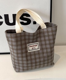 Mignonjour/チェック柄ミニトートバッグ M2577