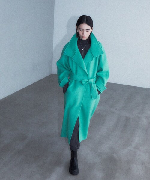 GALLEST（ギャレスト）の「◆ウールリバーコート（その他アウター・レディース・ブルーグリーン/ダークグレー/ブラック・38/36）」の4枚目の写真