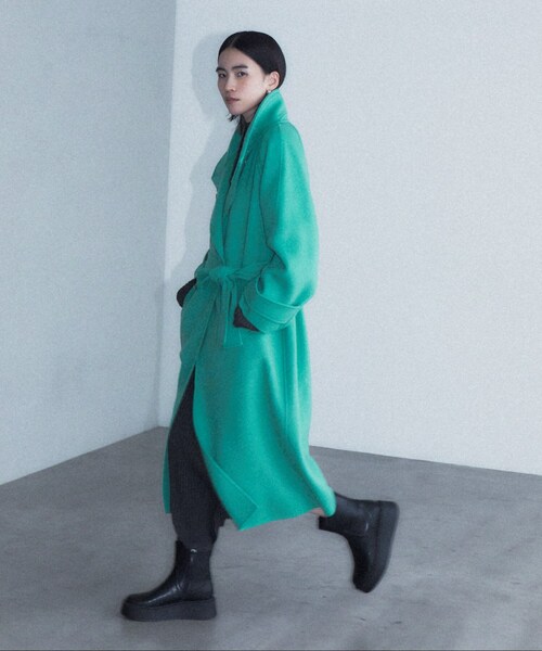 GALLEST（ギャレスト）の「◆ウールリバーコート（その他アウター・レディース・ブルーグリーン/ダークグレー/ブラック・38/36）」の5枚目の写真